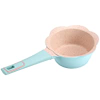HUSHUN Mini Cacerola de leche Juego de cacerolas pequeñas antiadherentes para cocinar sopa de leche -16cm azul